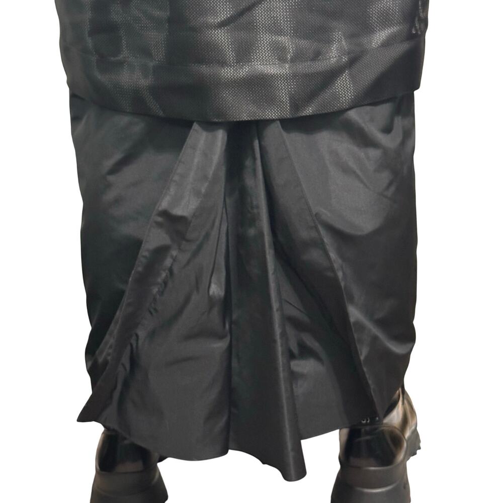 The Row SS14 Archive Runway Look Layered Midi Dress Black Silk Puff Sleeve US 2 - Picture 15 of 16